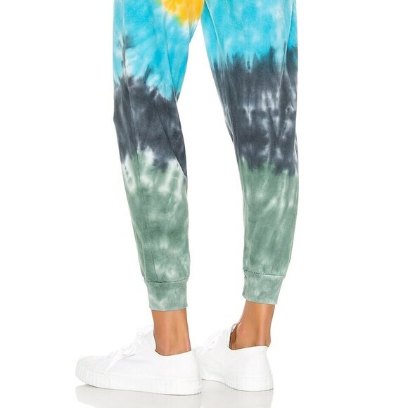 La' Detresse Acid Wash Limeade Tie Dye Sweatpants •M - Picture 4 of 15